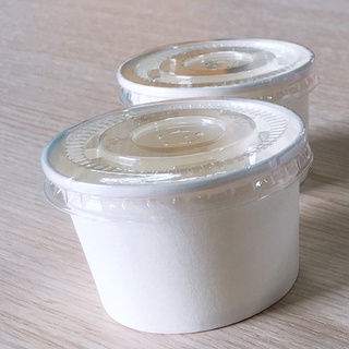 100 chén giấy đựng nước chấm  95ml, có nắp