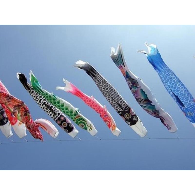 [Flameameer1] Cờ Cá Koi Nhật Bản 55cm Màu Đỏ