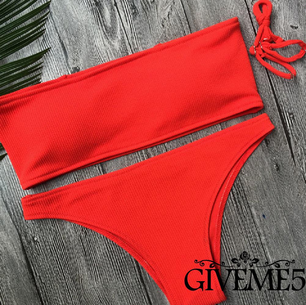 Bikini 2 Mảnh Phối Dây Có Đệm Mút | BigBuy360 - bigbuy360.vn