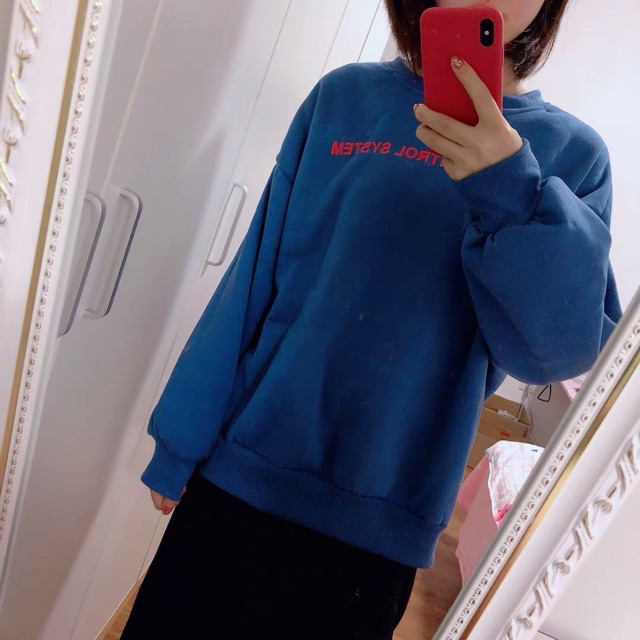 (có sẵn xanh nhat XL) ORDER ÁO SWEATER NỈ BÔNG FORM RỘNG ULZZANG( có ảnh thật) | BigBuy360 - bigbuy360.vn