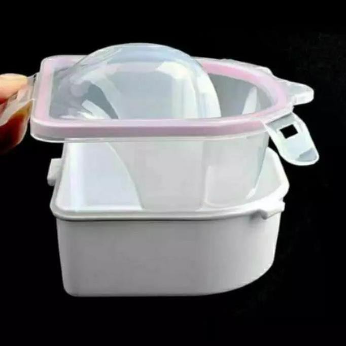 Bát Ngâm Tay Làm Nail Loại 1 Lớp Và 2 Lớp Có Ngăn Tiện Dụng