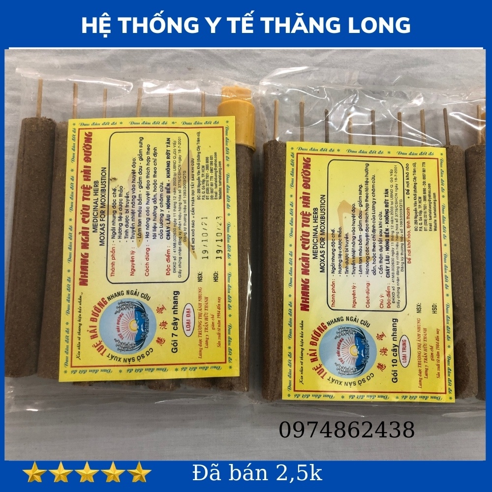 Nhang Ngải Cứu Tuệ Hải Đường - Nhang Ngải Cứu Loại Đại 8 Cây