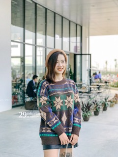 Áo len thổ cẩm (Ảnh thật)