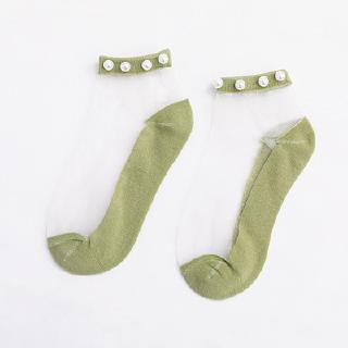 Vớ Lụa Xuyên Thấu Đính Ngọc Trai