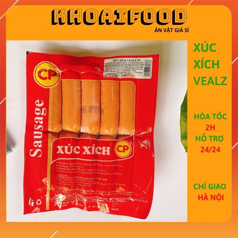 XÚC XÍCH ĂN LIỀN HIỆU CP DÒNG VEALZ NGON NHẤT CÁC LOẠI XÚC XÍCH 500G 10C TIỆN LỢI