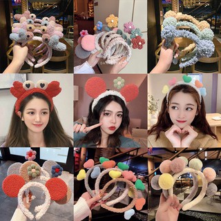 Băng Đô Cài Tóc Đính Hoa / Vương Miện Màu Kẹo Ngọt Dễ Thương Thời Trang Cho Nữ