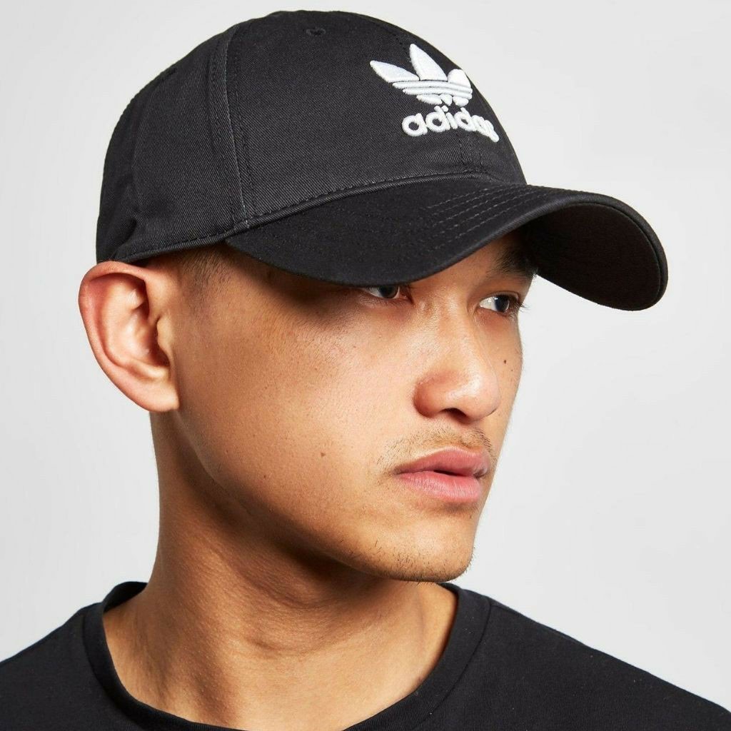 Mũ Nón Adidas Đen Trefoil Baseball Black Cap Ful Tag Code