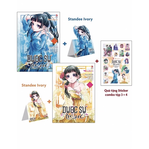 # HÀNG SƯU TẦM # COMBO DƯỢC SƯ TỰ SỰ TẬP 3 + 4 # KÈM QUÀ TẶNG ĐẶC BIỆT 2 STANDEE IVORY & 1 BẢNG STICKER SIÊU ĐẸP