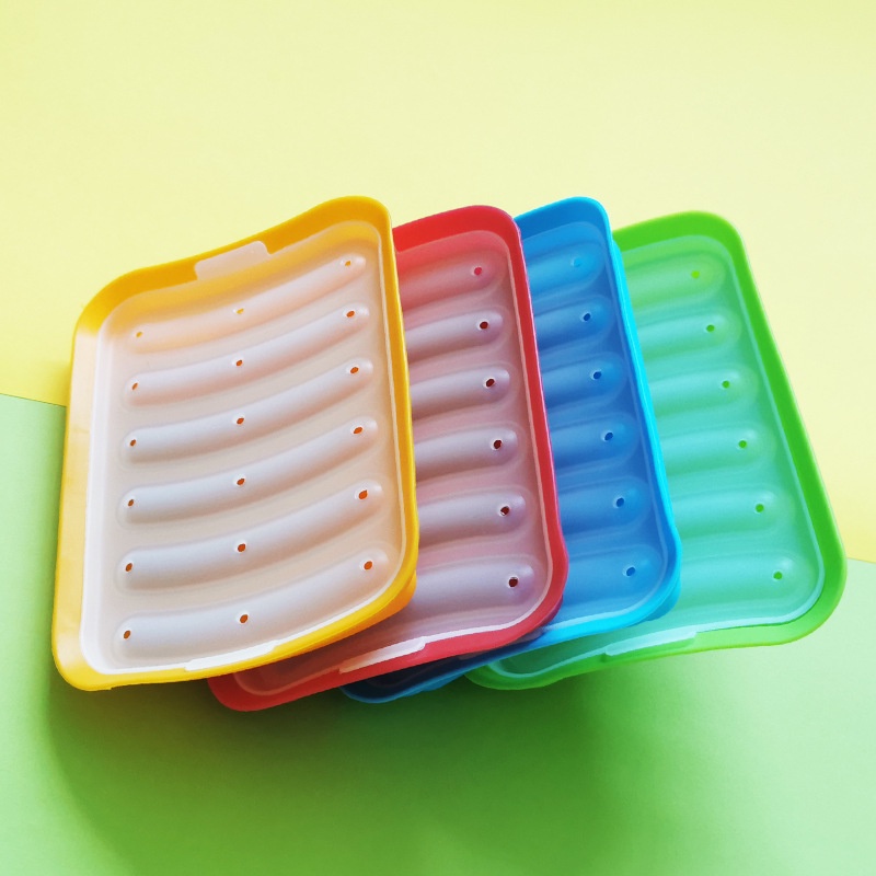 Khuôn Làm Xúc Xích Chất Liệu Silicon An Toàn Cho Bé Ăn Dặm, Dễ Dàng Tiện Lợi