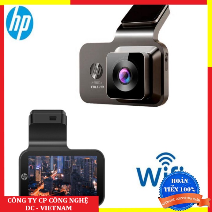 Sản phẩm  Camera hành trình ô tô thương hiệu HP cao cấp f960x tích hợp Wifi GPS Full HD 2304*1296P - Bảo hành chính hãng