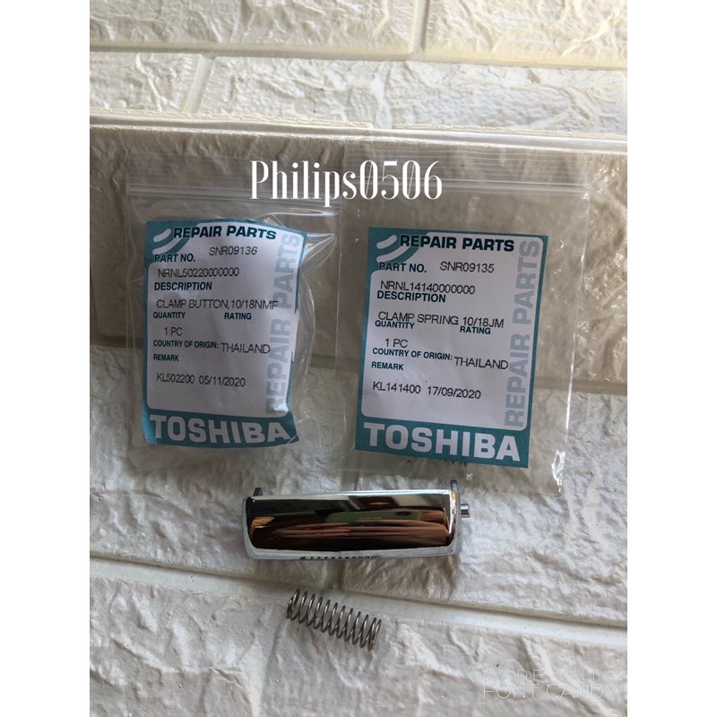 Lẫy khóa và lò xo nồi cơm điện Toshiba 18NMF-10NMF-Chính Hãng