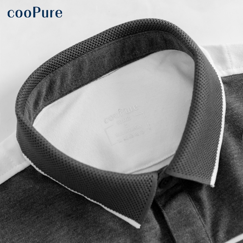 Áo Polo Seven Line cooPure, áo thun nam có cổ 100% cotton NO.26124