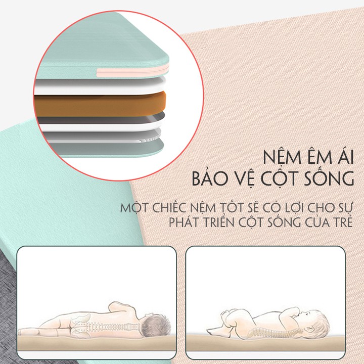 Nôi điện chân chéo em bé có khiển thông minh nệm cao cấp bảo vệ cột sống -PAULOSTORE