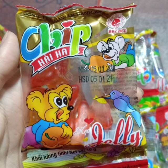 (10 gói )Kẹo Chip Hải Hà gói 16g