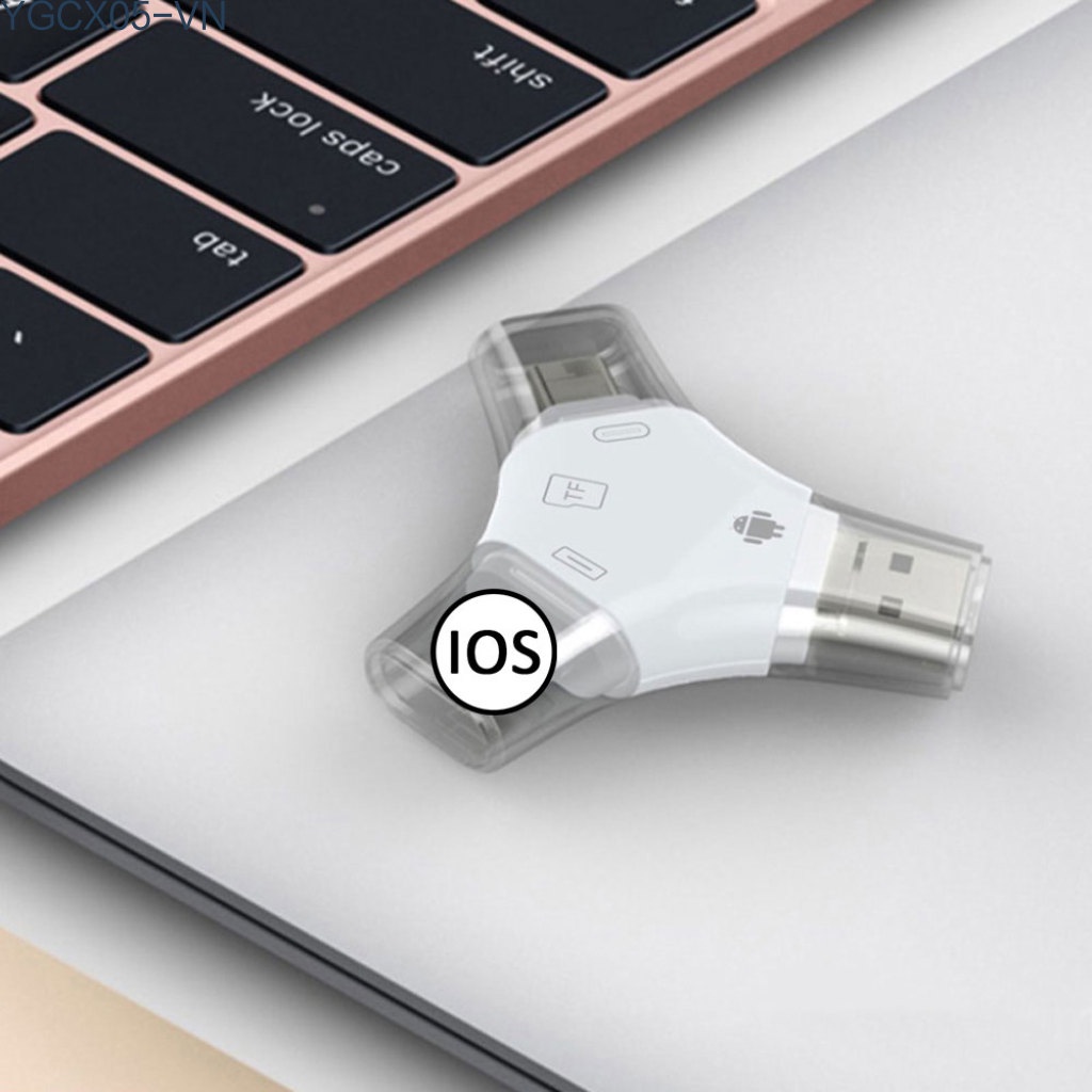 Đầu Đọc Thẻ Nhớ Đa Năng 4 Trong 1 Usb 2.0 Micro Usb Cho Iphone Android | BigBuy360 - bigbuy360.vn