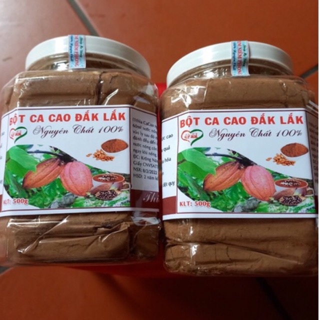 Bột cacao FREESHIP Bột cacao nguyên chất Daklak 1kg (loại ngon)