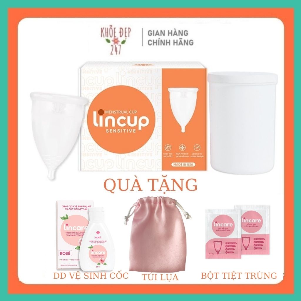  Cốc Nguyệt San LINCUP Chính Hãng Nhập Khẩu Từ Mỹ