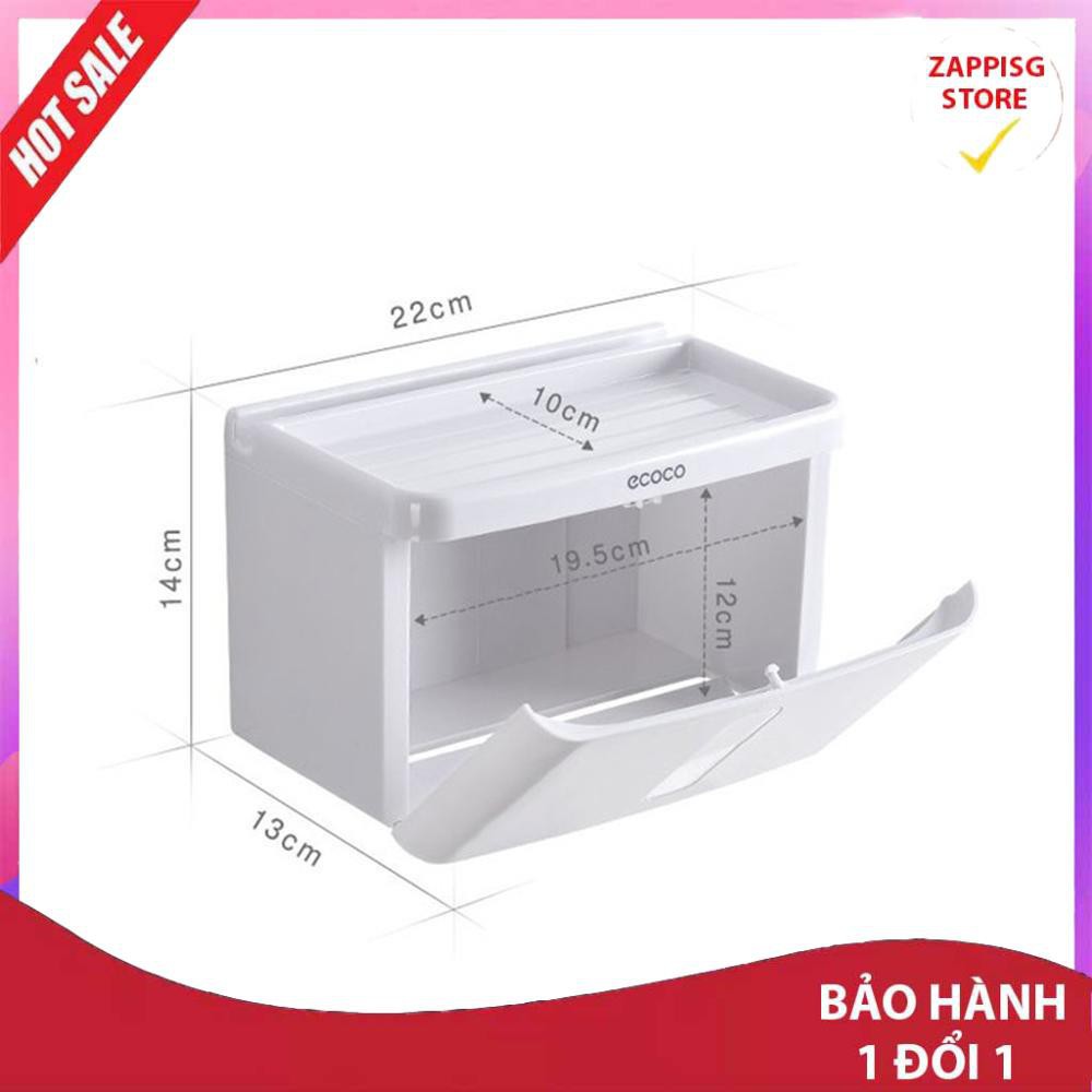 Sale Kệ để giấy nhà vệ sinh,Kệ treo giấy vệ sinh đa năng Ecoco D-08  - Bảo hành 1 đổi 1