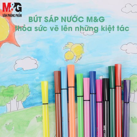 Bút sáp nước M&amp;G  Nhiều Màu Sắc Cho Bé 18 màu/ 24 màu-  FCP90145/FCP90146