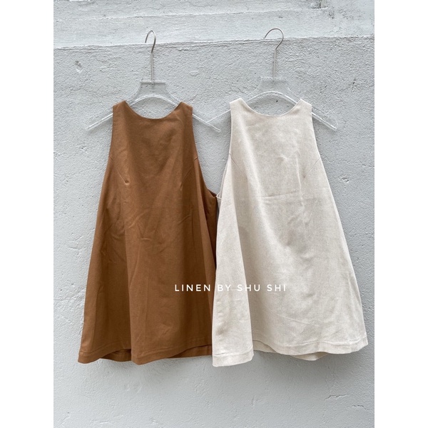 SHU SHI - Áo Sát Nách 6 Cúc Khoét Sâu ( Bản update ) ( hình ảnh chính chủ của shop )