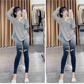 QUẦN JEANS RÁCH LOANG MÀU