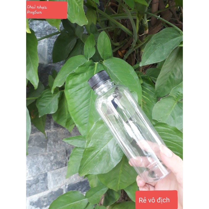 [ RẺ VÔ ĐỊCH ] Chai nhựa tròn nắp đen. chai nhựa đựng trà sữa | BigBuy360 - bigbuy360.vn