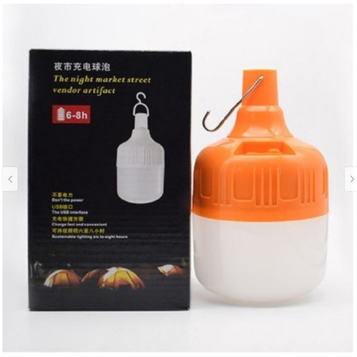 Bóng đèn LED sạc tích điện, công suất LỚN 100W-150W, đèn có móc treo không cần dây điện | Lỗi 1 đổi 1