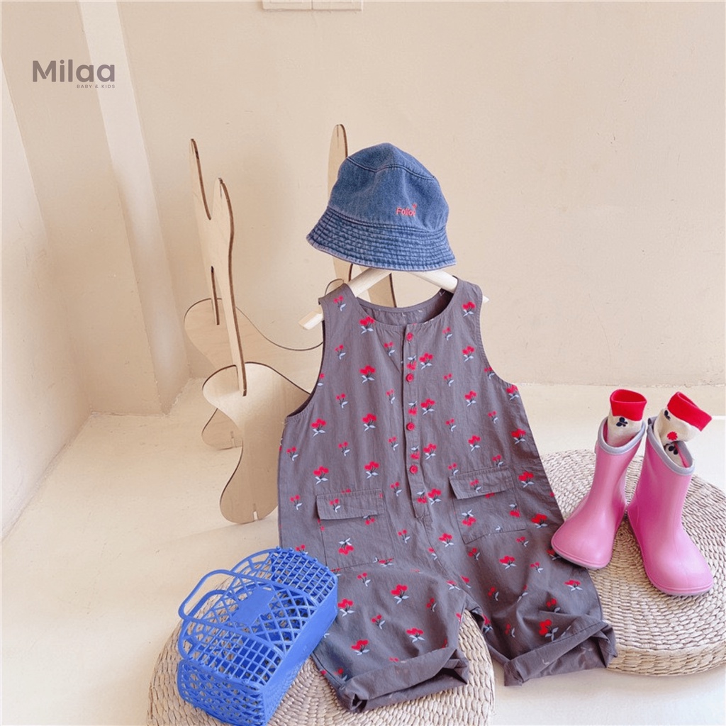 Jumpsuit Bé Gái Hoạ Tiết Cherry Siêu Đáng Yêu MiLaa Kids
