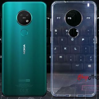 Ốp lưng dẻo cao cấp cho Nokia 7.2/ Nokia 6.2 Silicon mỏng 0.6mm trong suốt