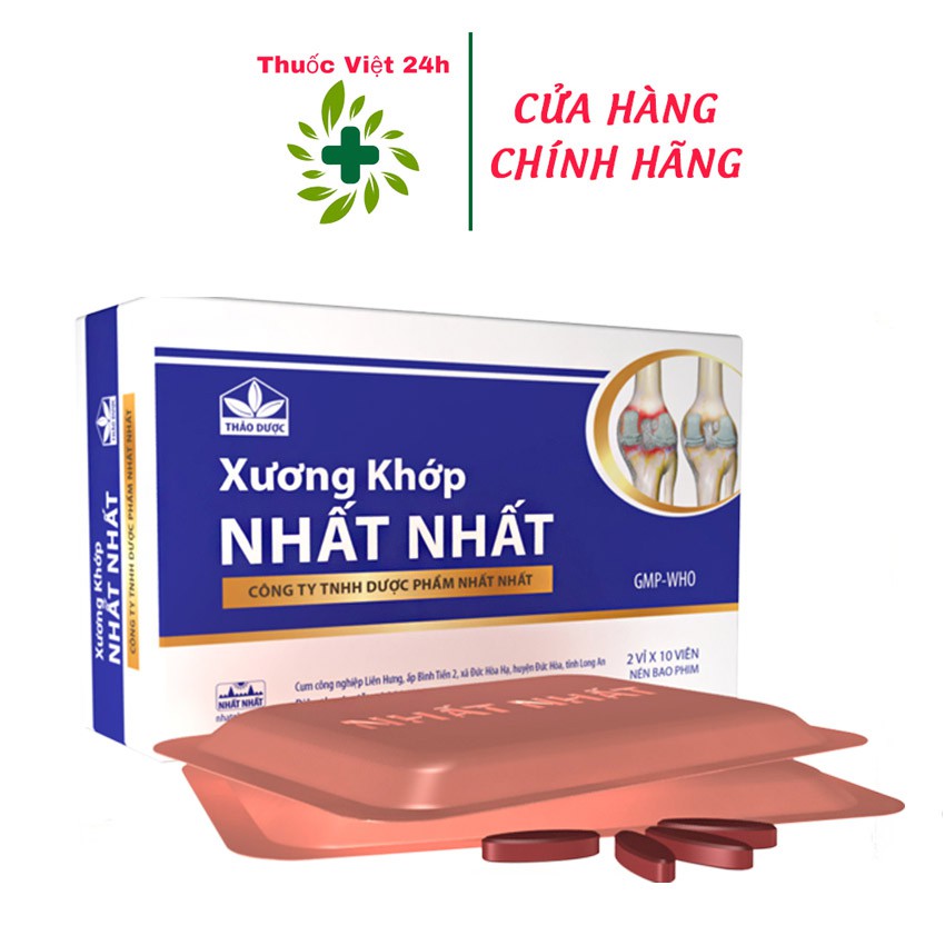 Xương Khớp Nhất Nhất (Hộp 20 viên) - Hỗ trợ giảm thoái hóa khớp, vôi hóa, gai đốt sống- thuocviet24h