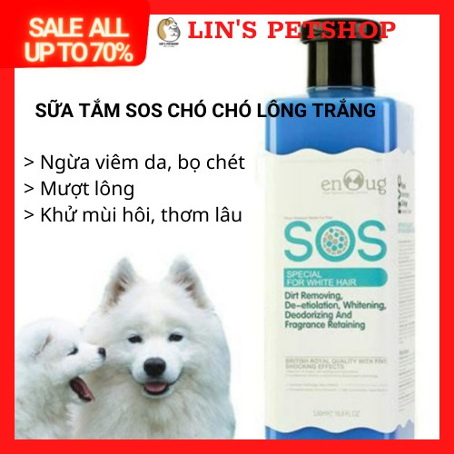 [🛵FREESHIP][CHÍNH HÃNG ] SỮA TẮM SOS CHO CHÓ 530ml trị và phòng ngừa ve rận, thơm lâu