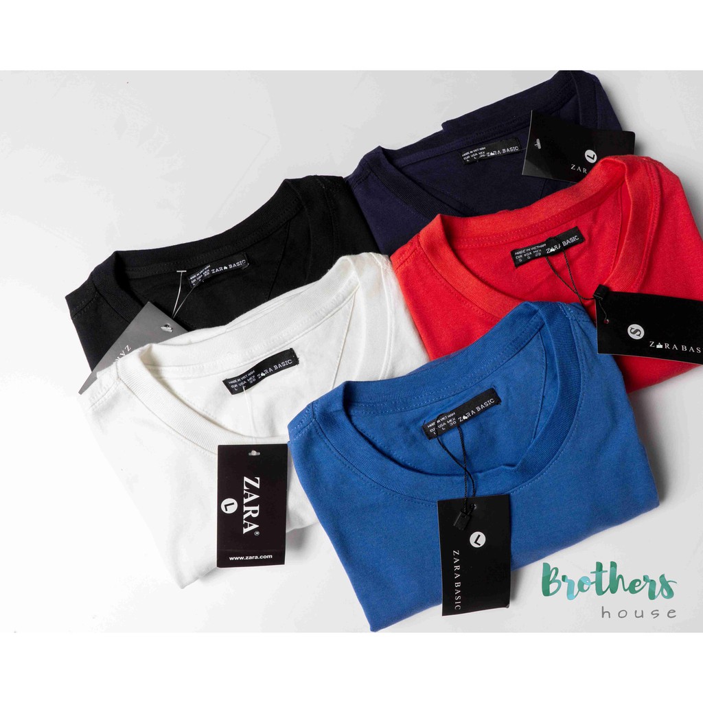 |Siêu sale| Áo thun nam trơn Zara basic, cotton dễ mix match