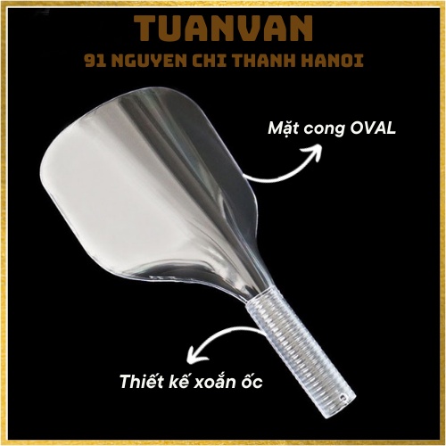 Tấm che mặt có tay cầm ( Dùng khi cắt tóc mái, xịt gôm tạo kiểu)