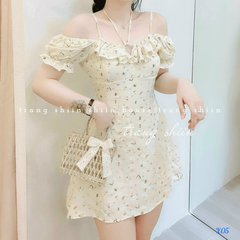 ĐẦM XỐP Ô VUÔNG UP thoi trang shop valentina