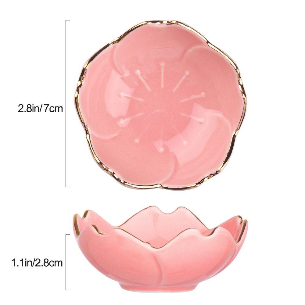 Đĩa Sứ Đựng Nước Chấm Hình Hoa Anh Đào Mini