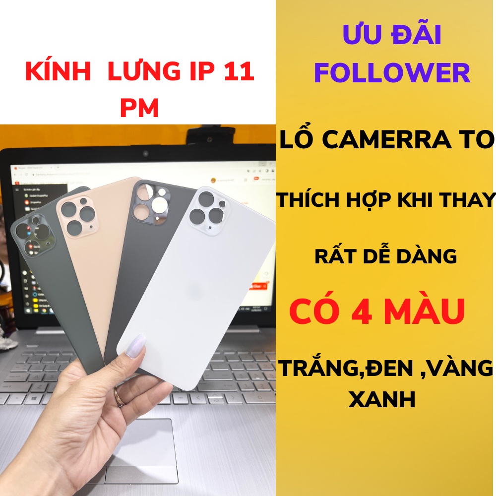 KÍNH LƯNG 11PROMAX và pro đủ màu
