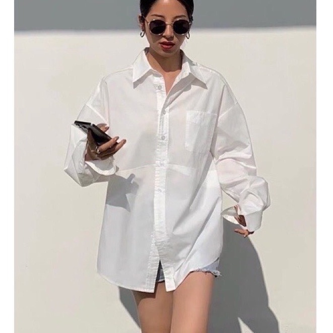 Áo Sơ Mi Trắng Oversize Sofm Wear