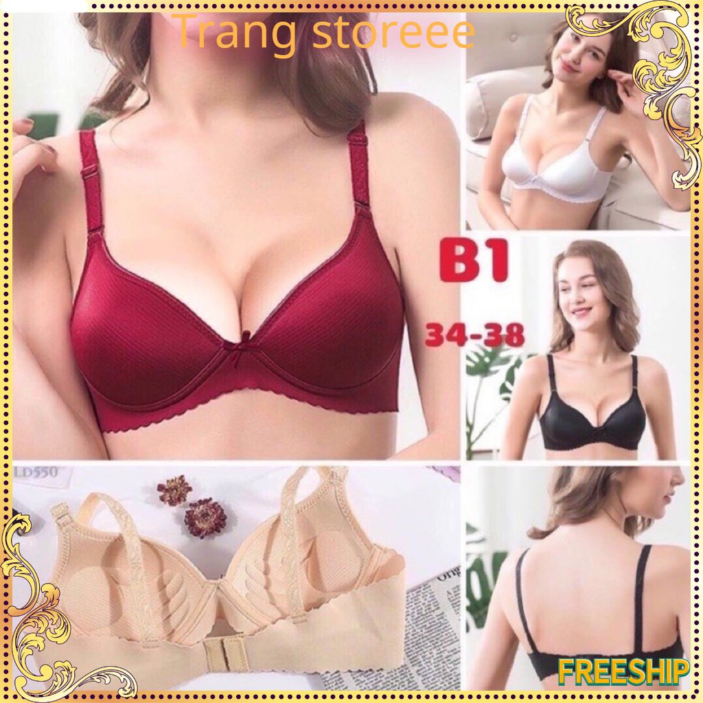 Áo Lót ❤️FREESHIP❤️ Áo Lót Thông Hơi Không Gọng Đệm Bàn Tay Nâng Ngực B1 Trang Storeee