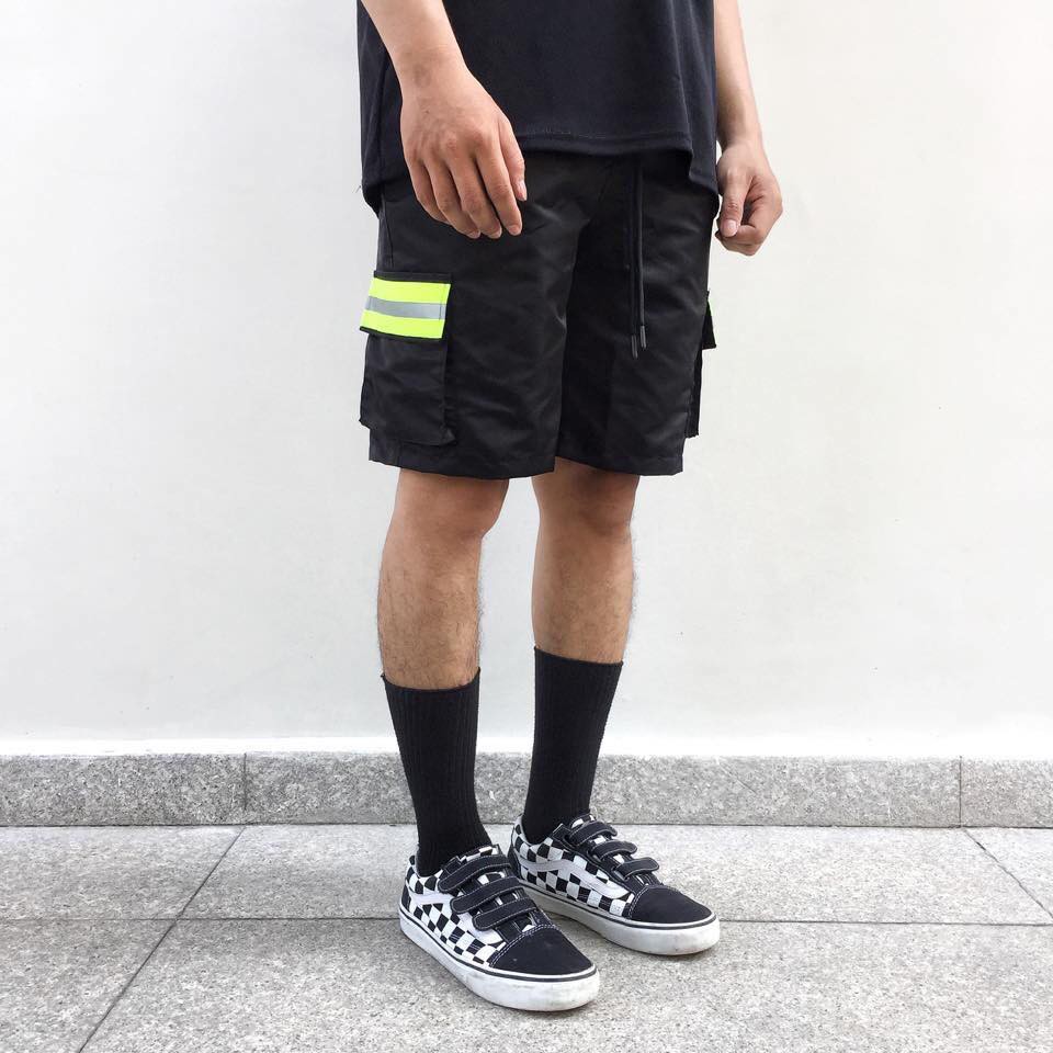 Quần SHORT KAKI TÚI HỘP PHẢN QUANG  Nam Nữ Unisex 1hitshop