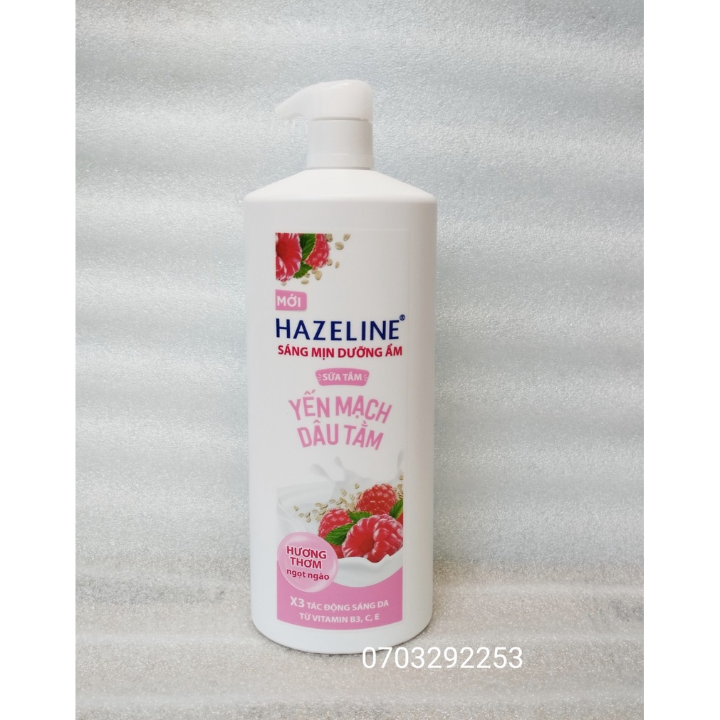Sữa tắm Hazeline yến mạch / matcha / sữa ong chúa 1kg / túi 900g
