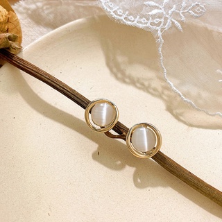 Đôi Bông Tai Mặt Đá Opal Sang Trọng