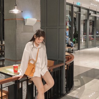 Áo sơ mi dài tay form rộng