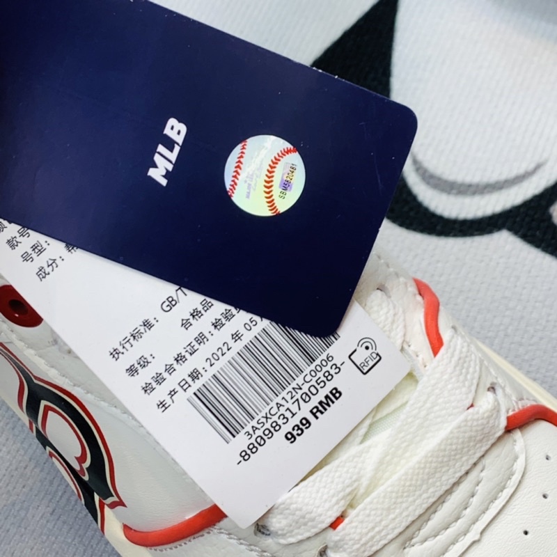 Giày thể thao cổ thấp MLB Chunky Liner Red Boston Hàng SC