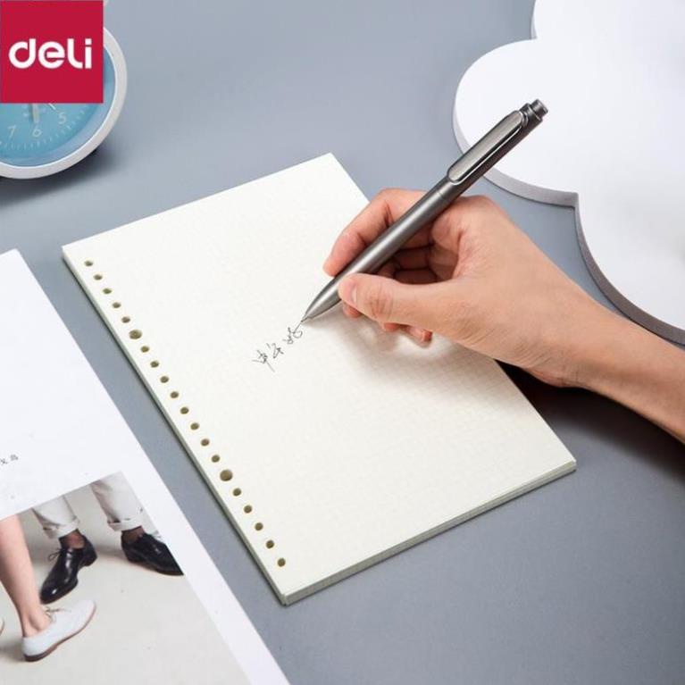 Lõi giấy thay thế sổ A5 Deli - Kẻ ngang/ ô vuông - Combo 2 tệp - NA560 [Deli]