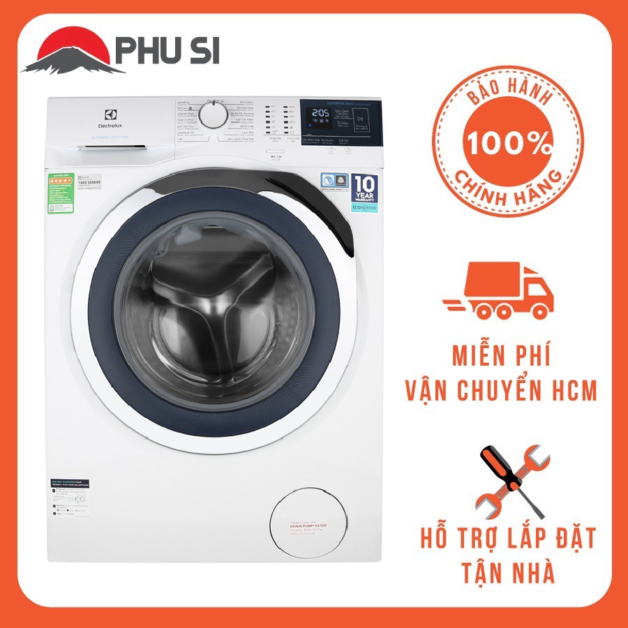 [Giao HCM] - Máy giặt Electrolux EWF1024BDWA, 10kg, Inverter - Hàng Chính Hãng