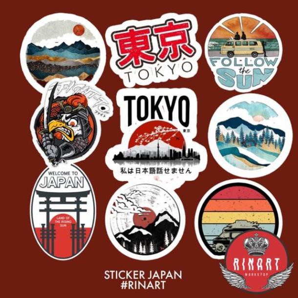STICKER TOKYO SIÊU CHẤT SIÊU ĐẸP DÁN TRANG TRÍ ĐT LAPTOP VALI TƯỜNG TỦ KỆ MŨ BẢO HIỂM XE MÁY NOTEBOOK