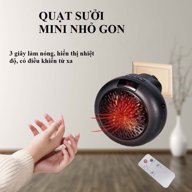 Quạt Sưởi Ấm Mini, Máy Sưởi Ấm Điều Hòa Nhiệt Độ Mùa Đông Cho Phòng Ngủ Văn Phòng