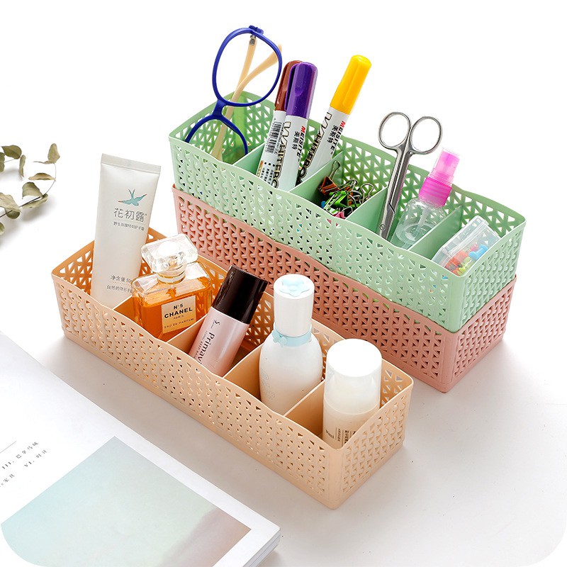 Hộp đựng đồ lót - Khay Đựng Đồ 5 Ngăn Đa Năng (Nhựa Mỏng)