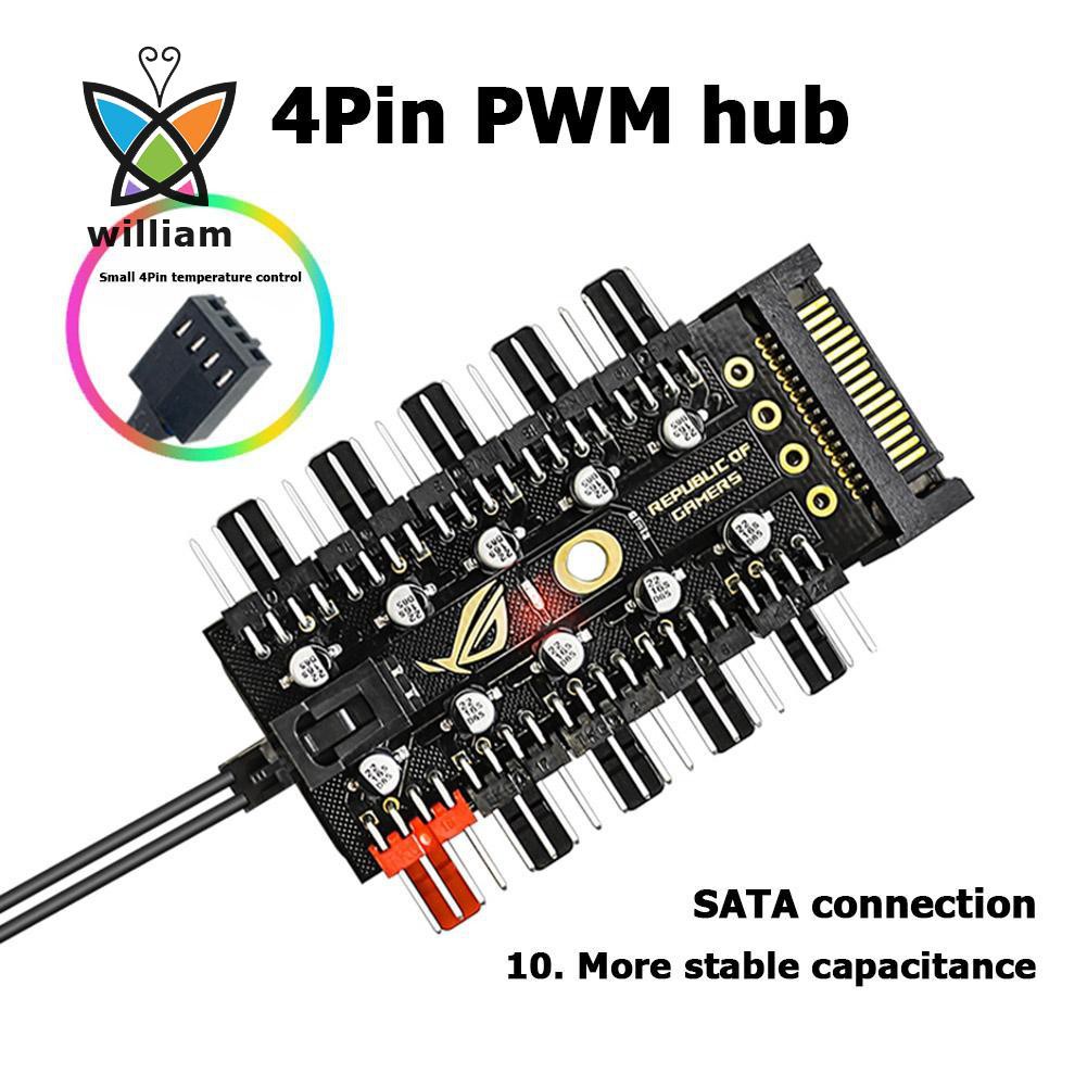 Bảng Mạch Điều Khiển Tốc Độ Quạt Tản Nhiệt 1-10 4 Pin Pwm