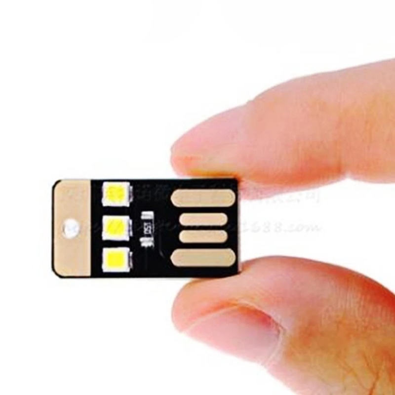 Thẻ Đèn Led USB Mini Ánh Sáng Trắng Bỏ Túi Hỗ Trợ Cắm Trại/Dã Ngoại Cho Điện Thoại Di Động